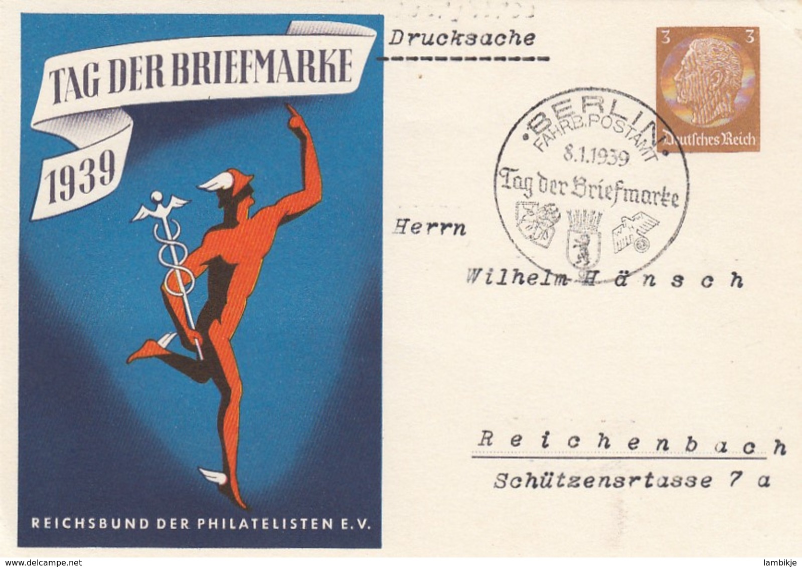 Deutsches Reich Postkarte P239/02 1938 - Briefe U. Dokumente