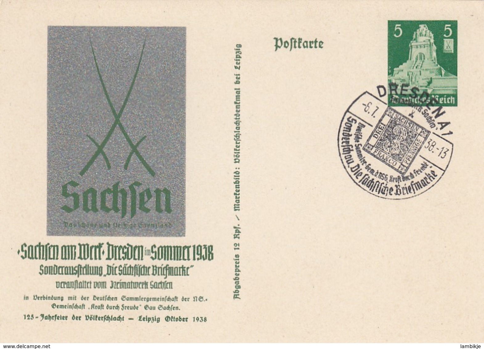 Deutsches Reich Postkarte P269 1938 - Briefe U. Dokumente