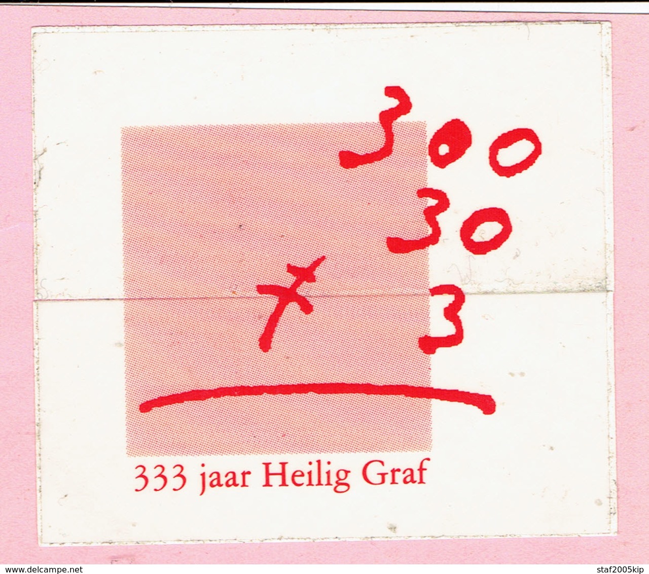 Sticker - 333 Jaar Heilig Graf (Turnhout 1662-1995) - Pegatinas