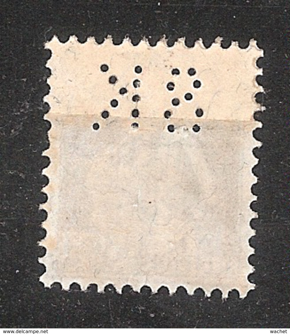 Perfin/perforé/lochung Switzerland No 169 1921-1924 - Hélvetie Assise Avec épée SK  Schweizerische Kreditanstalt - Perforés