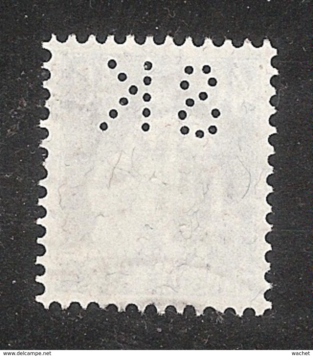 Perfin/perforé/lochung Switzerland No 169 1921-1924 - Hélvetie Assise Avec épée SK  Schweizerische Kreditanstalt - Perfins