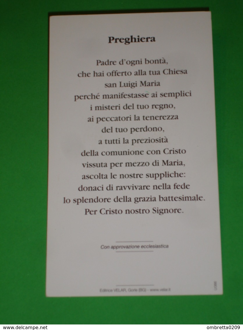 S.LUIGI MARIA GRIGNON Da Montfort Sacerdote.Montfor, Rennes.St. Laurent-sur-Sèvre-Compagnia Maria Missionari/Velar U066 - Santini