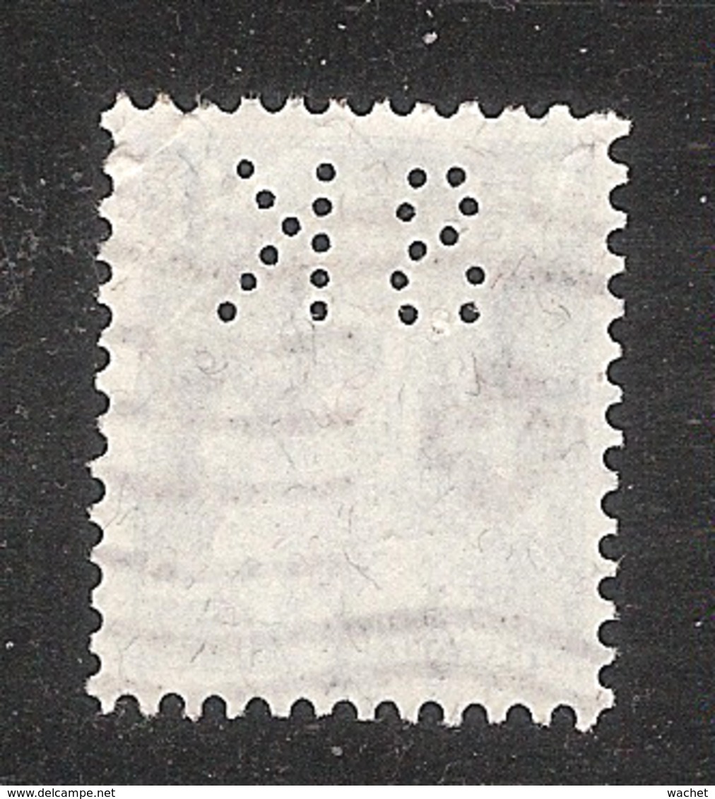 Perfin/perforé/lochung Switzerland No 169 1921-1924 - Hélvetie Assise Avec épée SK  Schweizerische Kreditanstalt - Perforés