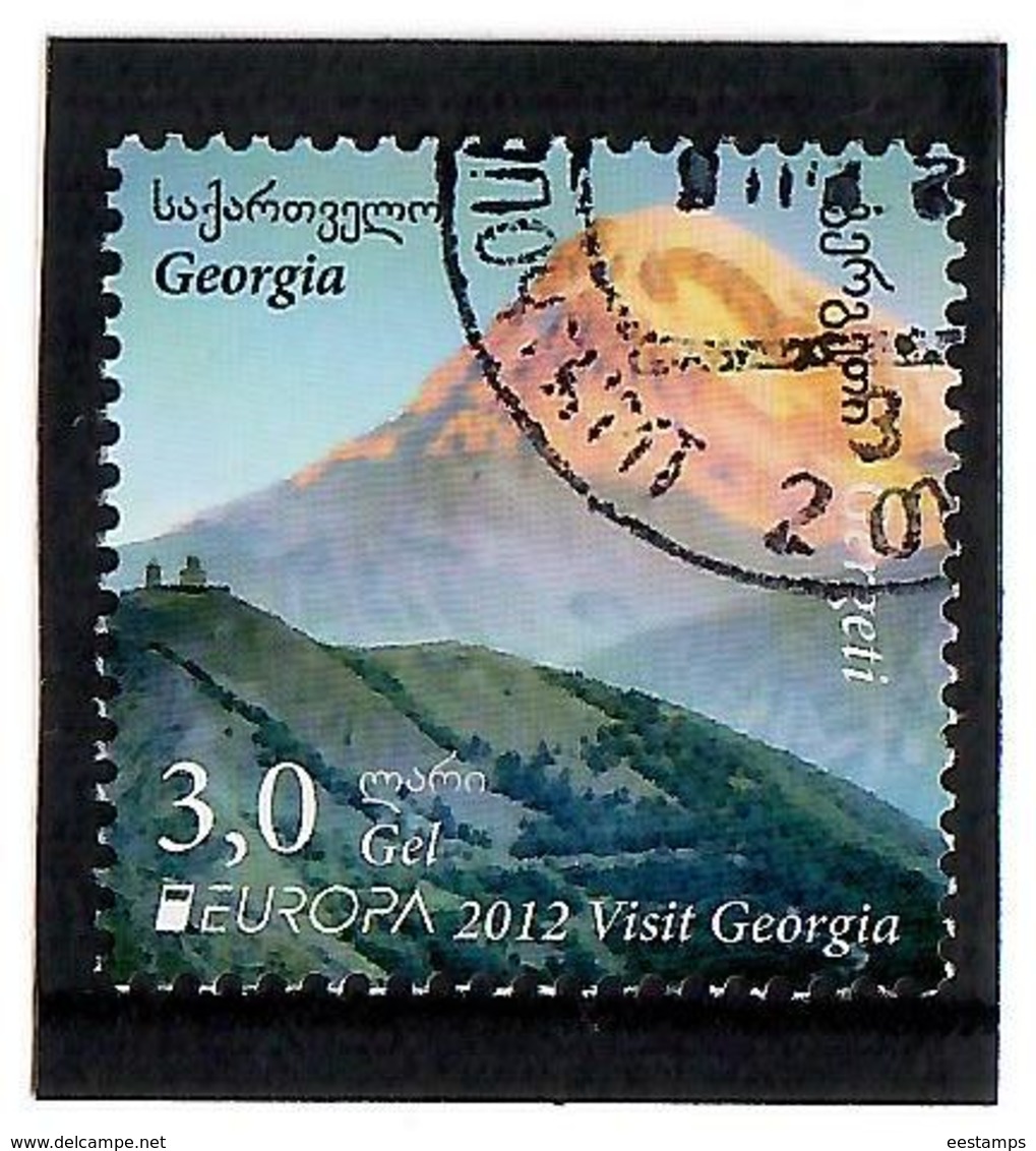 Georgia .2013  EUROPA 2012 (Visit Georgia,Mountains). 1v: 3.0  Used Stamps - Géorgie