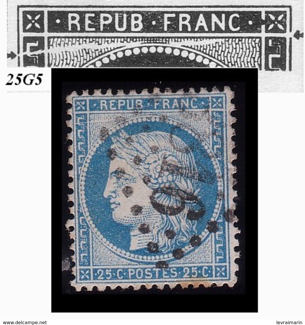 N°60B Type II Position 25G5, Suarnet 34, Rare, 1er Choix - 1871-1875 Cérès