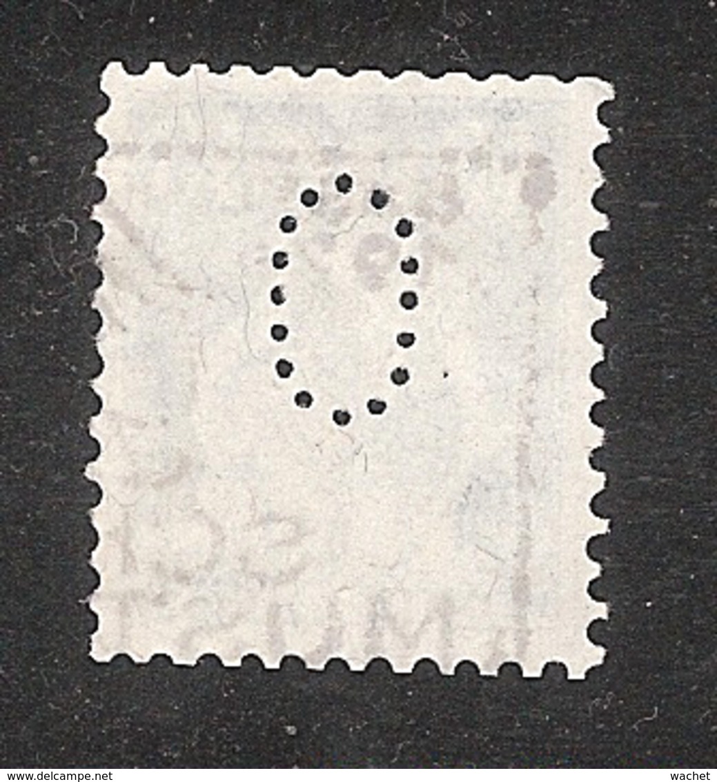 Perfin/perforé/lochung Switzerland No 169 1921-1924 - Hélvetie Assise Avec épée O   Schweizerischer Bankverein - Gezähnt (perforiert)