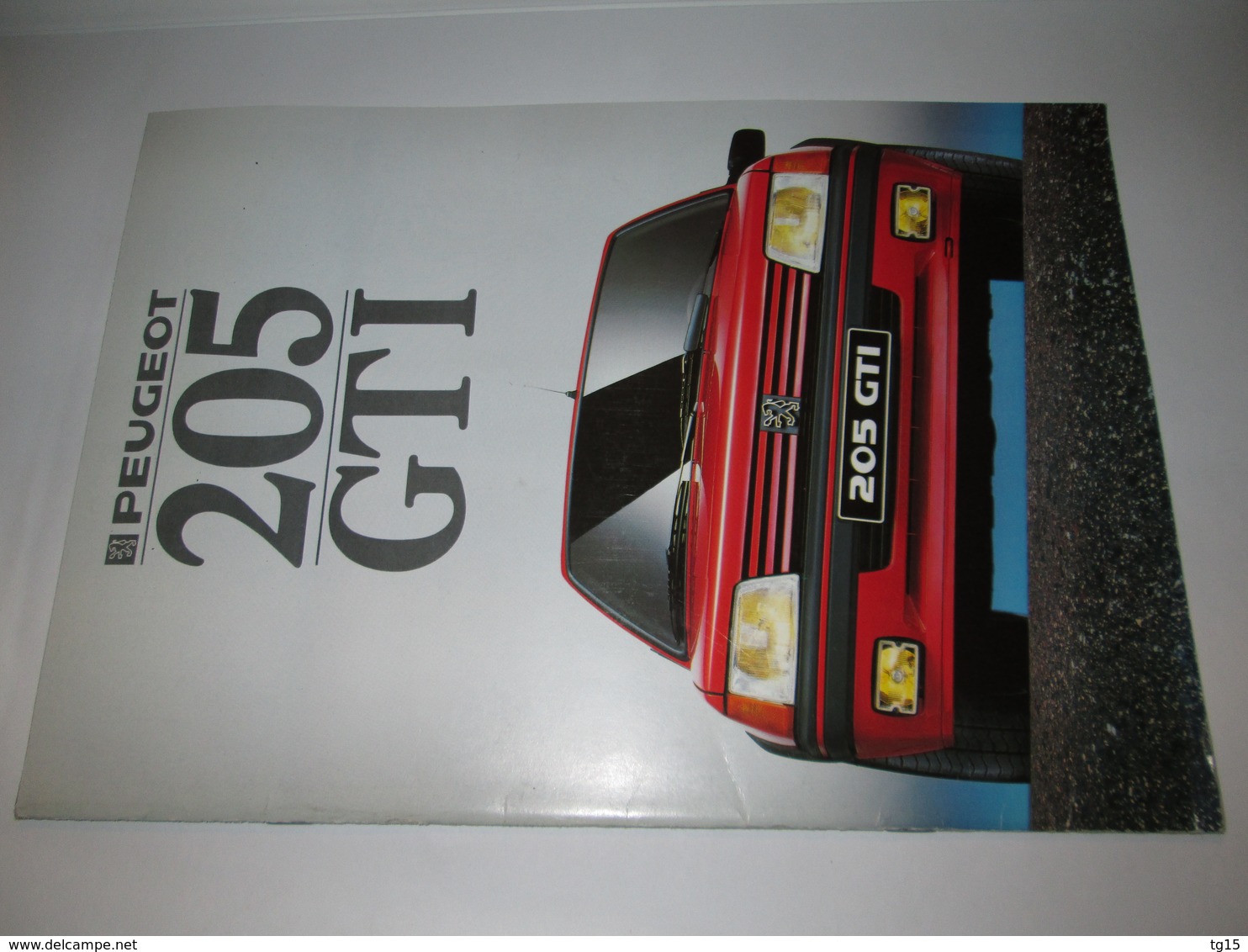 Brochure Publicitaire Catalogue PEUGEOT  205  GTI - Auto/Moto