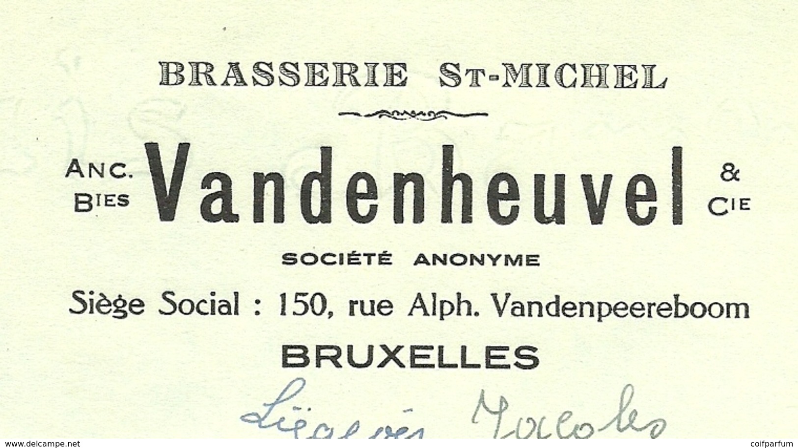 BRASSERIE VANDENHEUVEL ST-MICHEL BRUXELLES 1950 (F848) - 1950 - ...