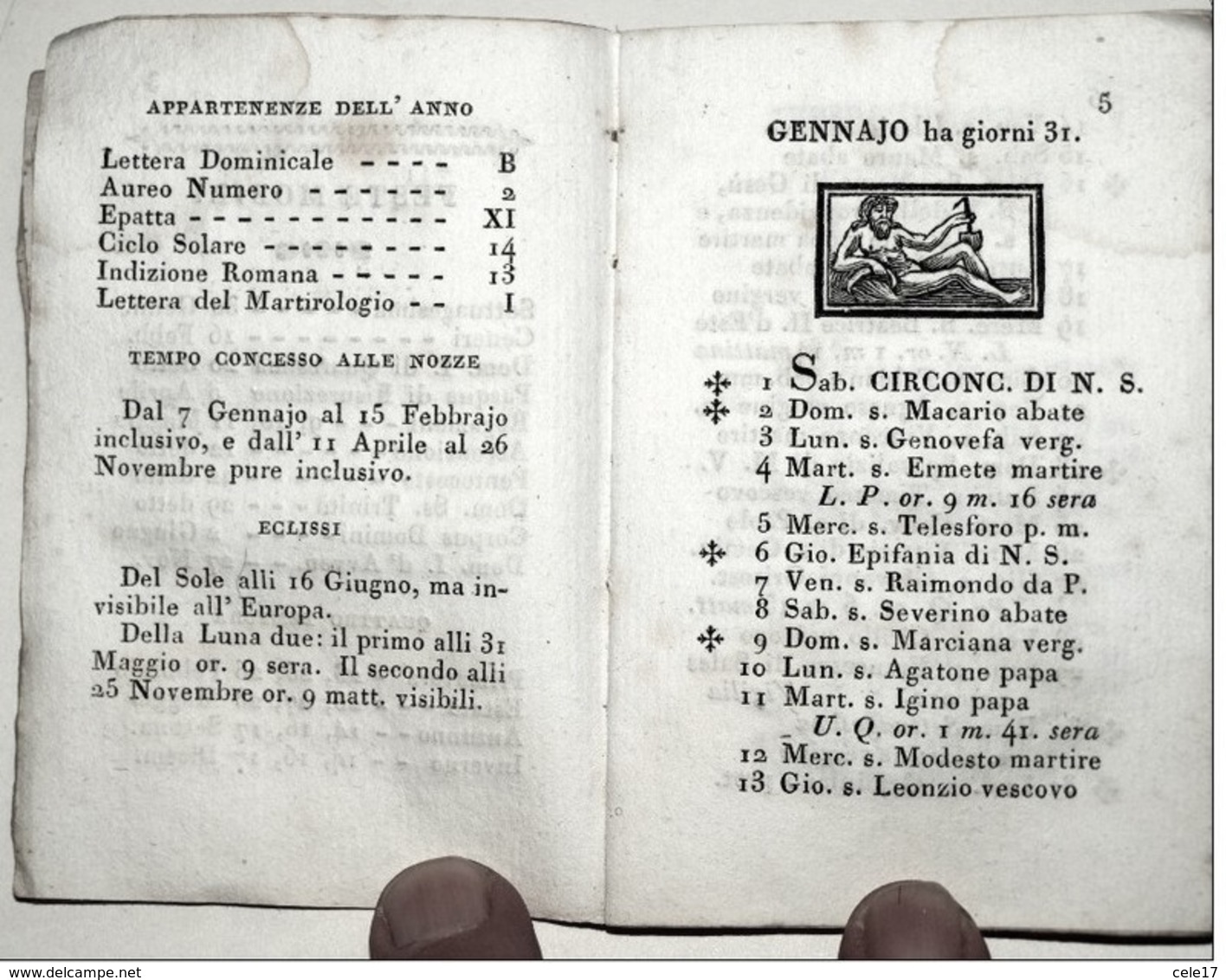 MODENA DIARIO SACRO  1825 -PER GEM. VINCENZI E COMPAGNO - Non Classificati