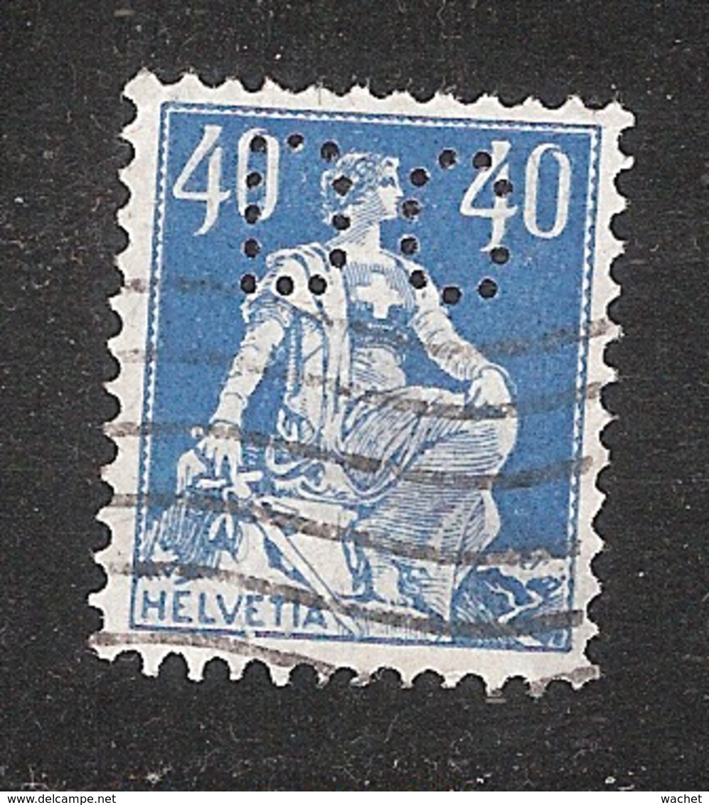 Perfin/perforé/lochung Switzerland No 169 1921-1924 - Hélvetie Assise Avec épée DC   Danzas & Cie - Gezähnt (perforiert)