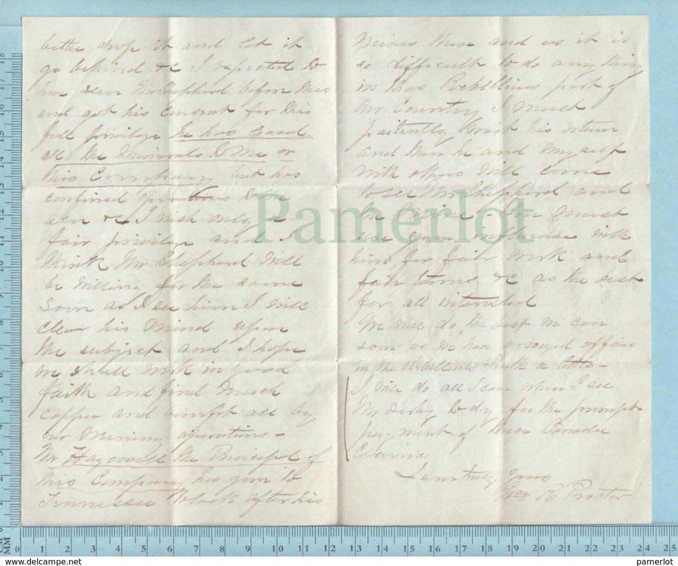 USA Boston Mass. 1863 - Exibit Legal To The Capt. J.B. Williams From The Proctor, Original Paper - Documents Historiques