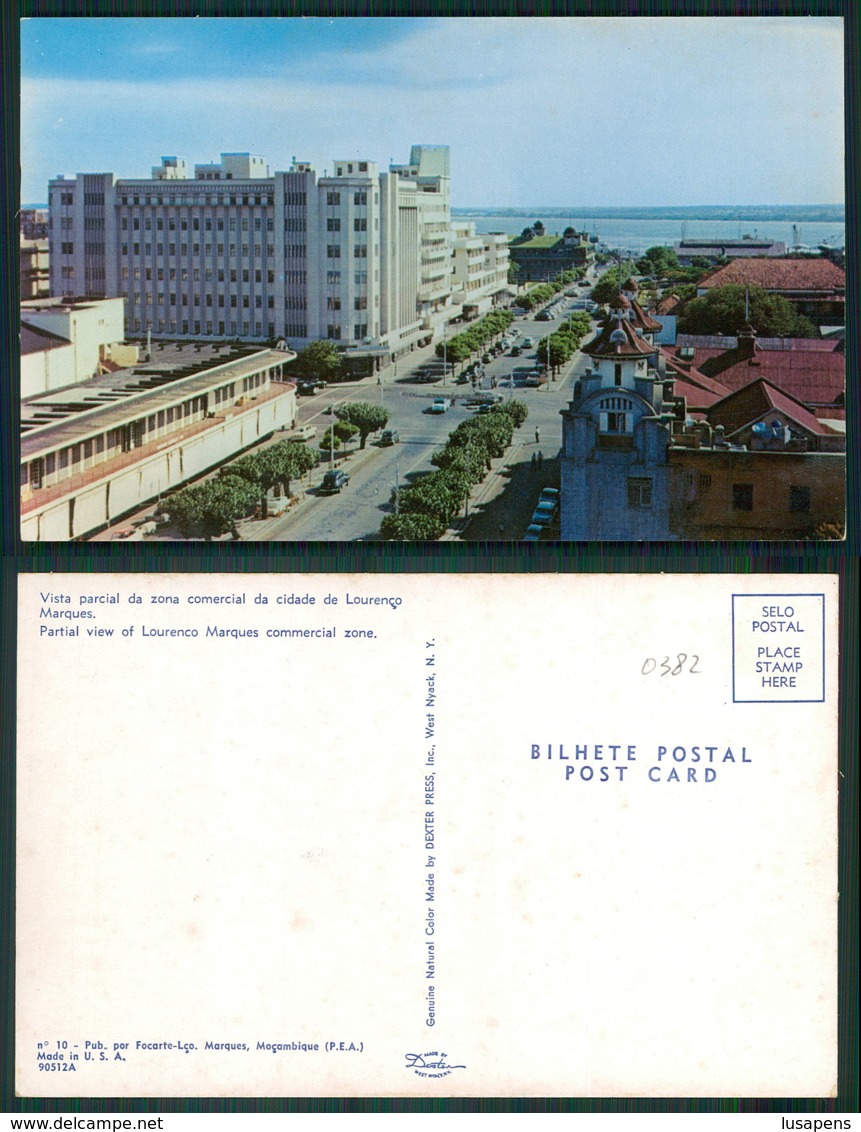 MOÇAMBIQUE [ 0382 ] - LOURENÇO MARQUES - VISTA PARCIAL DA ZONA COMERCIAL DA CIDADE - Mozambique