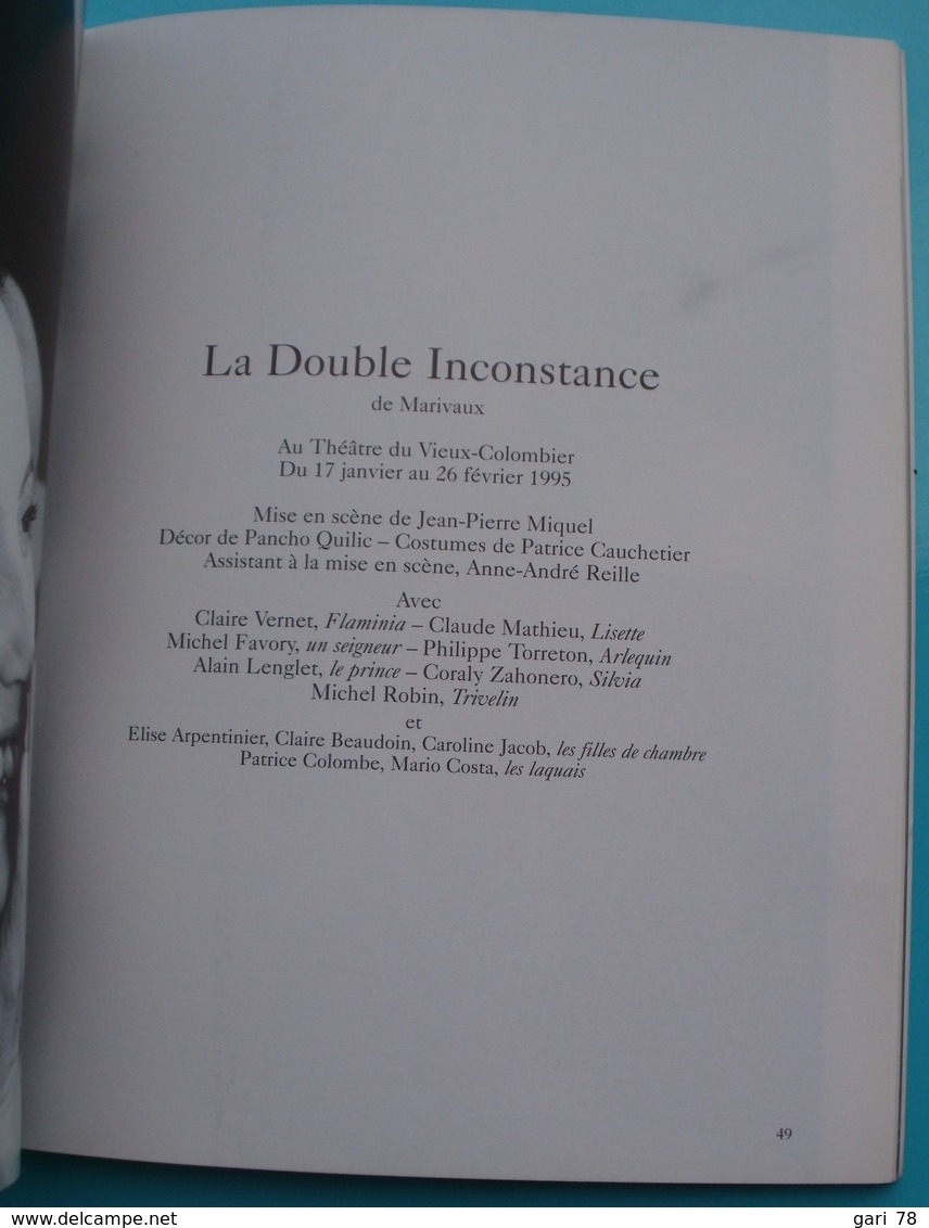 COMEDIE FRANCAISE Les Cahiers N° 16 Eté 1995 - Autres & Non Classés