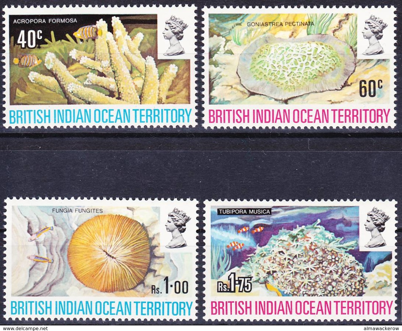 BIOT British Indian Ocean Territory 1972 Corals Complete Set Mi 44-47 MNH **, I Sell My Collection! - Britisches Territorium Im Indischen Ozean