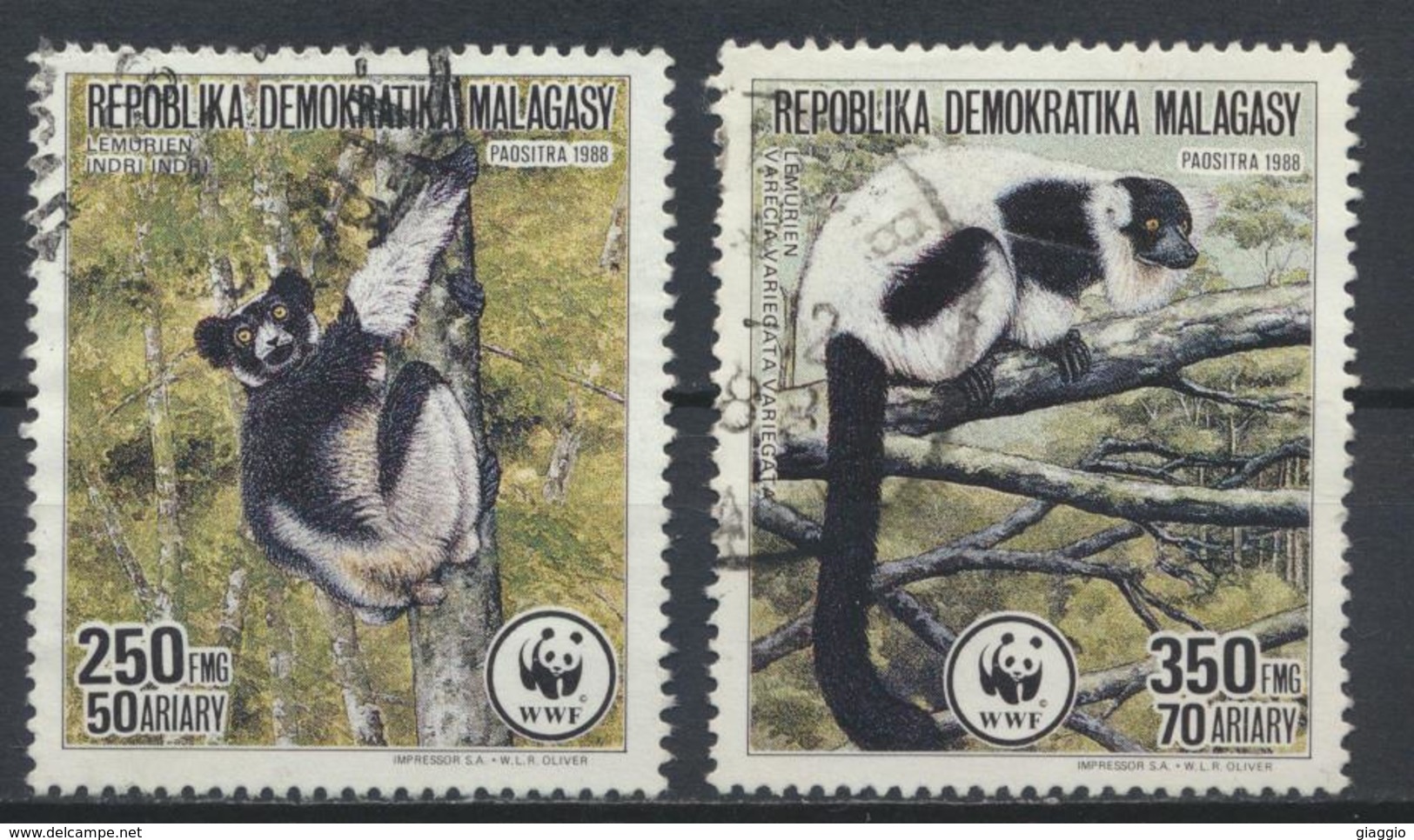 °°° MADAGASCAR - Y&T N°843/44 - 1988 °°° - Madagascar (1960-...)
