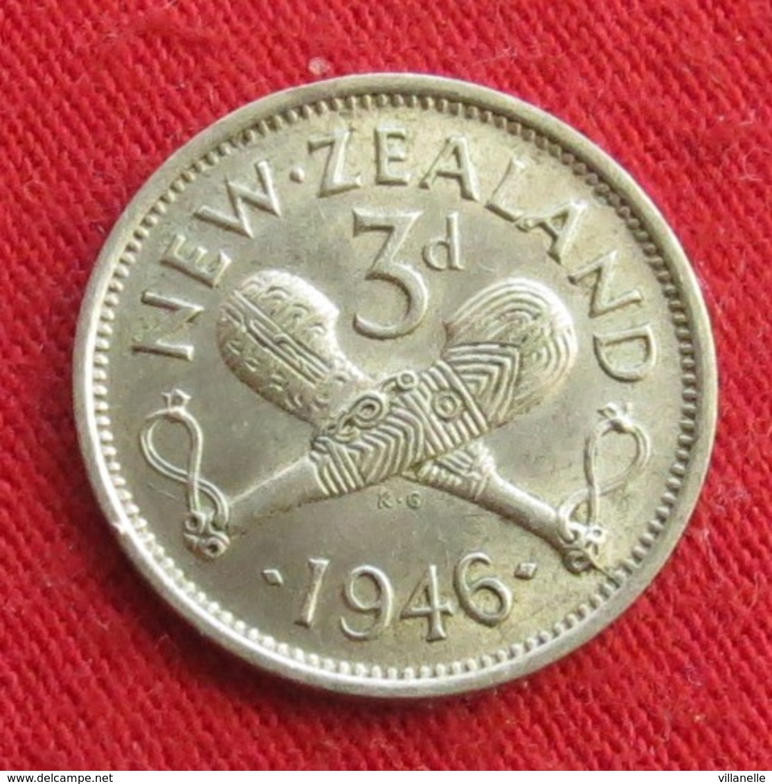 New Zealand 3 Pence 1946 KM# 7 Silver  Nova Zelandia Nuova Zelanda Nouvelle Zelande - Nouvelle-Zélande