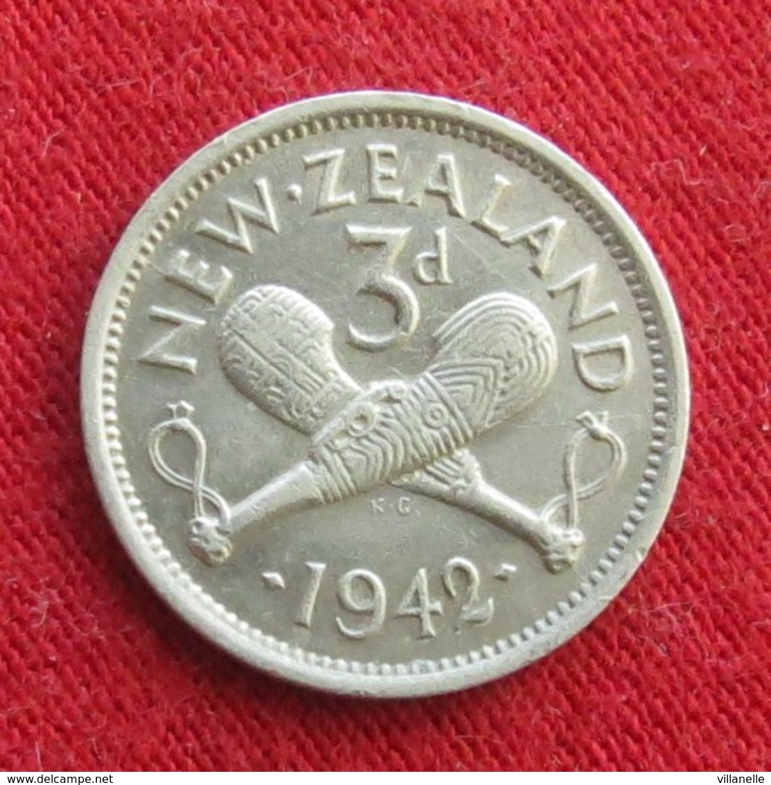 New Zealand 3 Pence 1942 KM# 7 Silver  Nova Zelandia Nuova Zelanda Nouvelle Zelande Neu Seeland - Nouvelle-Zélande
