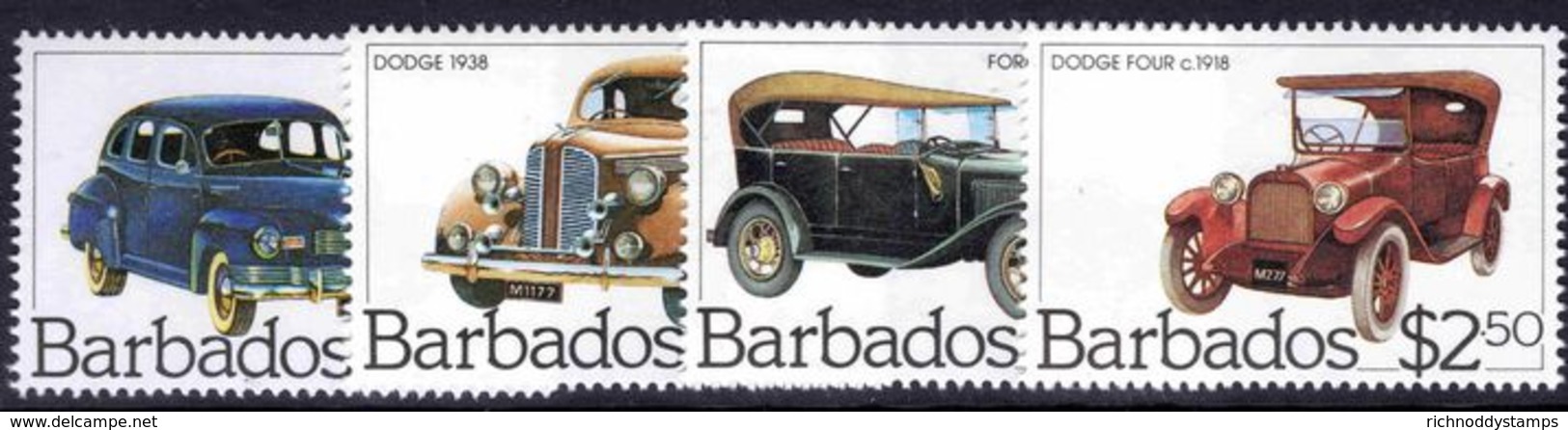 Barbados 1983 Classic Cars Unmounted Mint. - Barbados (1966-...)