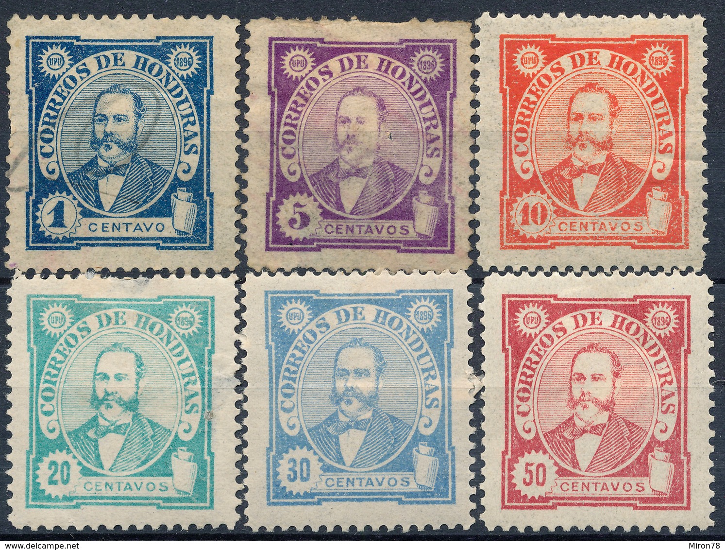 Stamps Honduras 1896  Mint Lot6 - Honduras