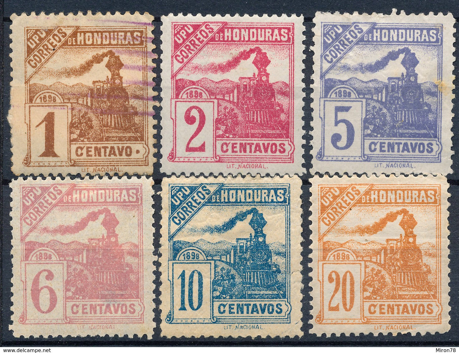 Stamps Honduras 1898  Mint Lot9 - Honduras