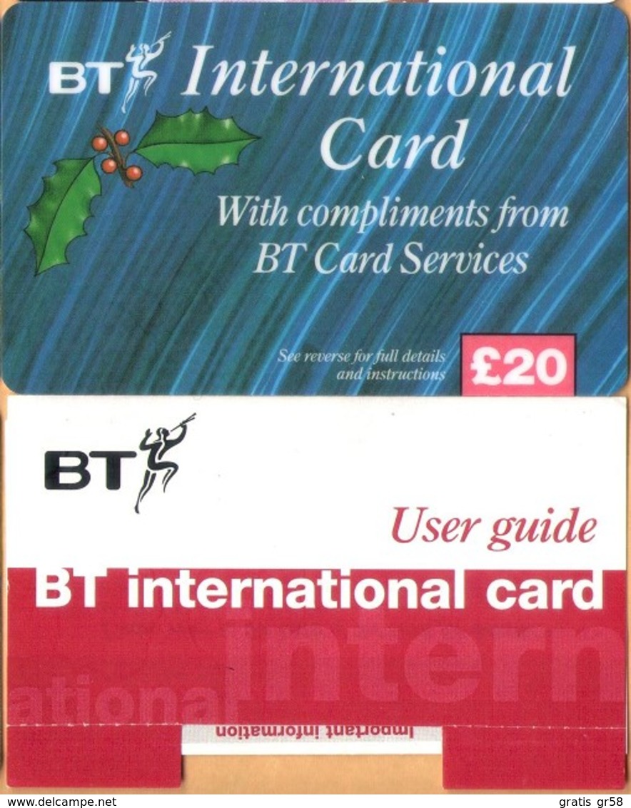 United Kingdom - BT Christmas International Card, With Compliments, Exp.Day 30/6/97, Used - BT Kaarten Voor Hele Wereld (Vooraf Betaald)