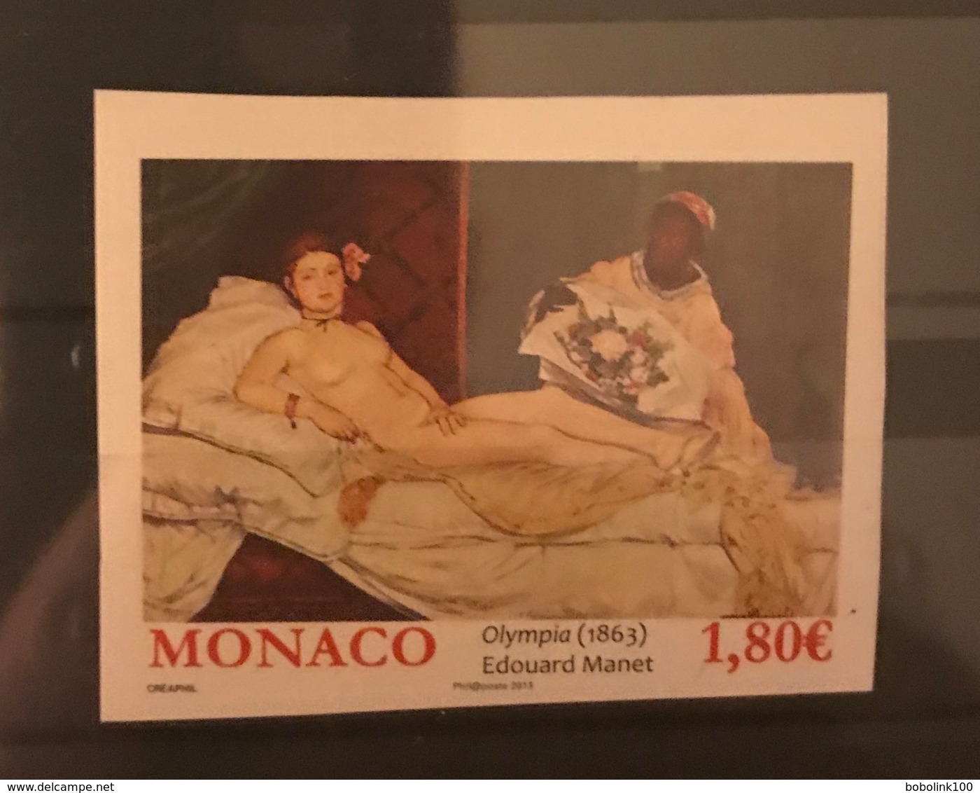 MONACO Painting Manet Olympia IMPERF MNH - Other & Unclassified