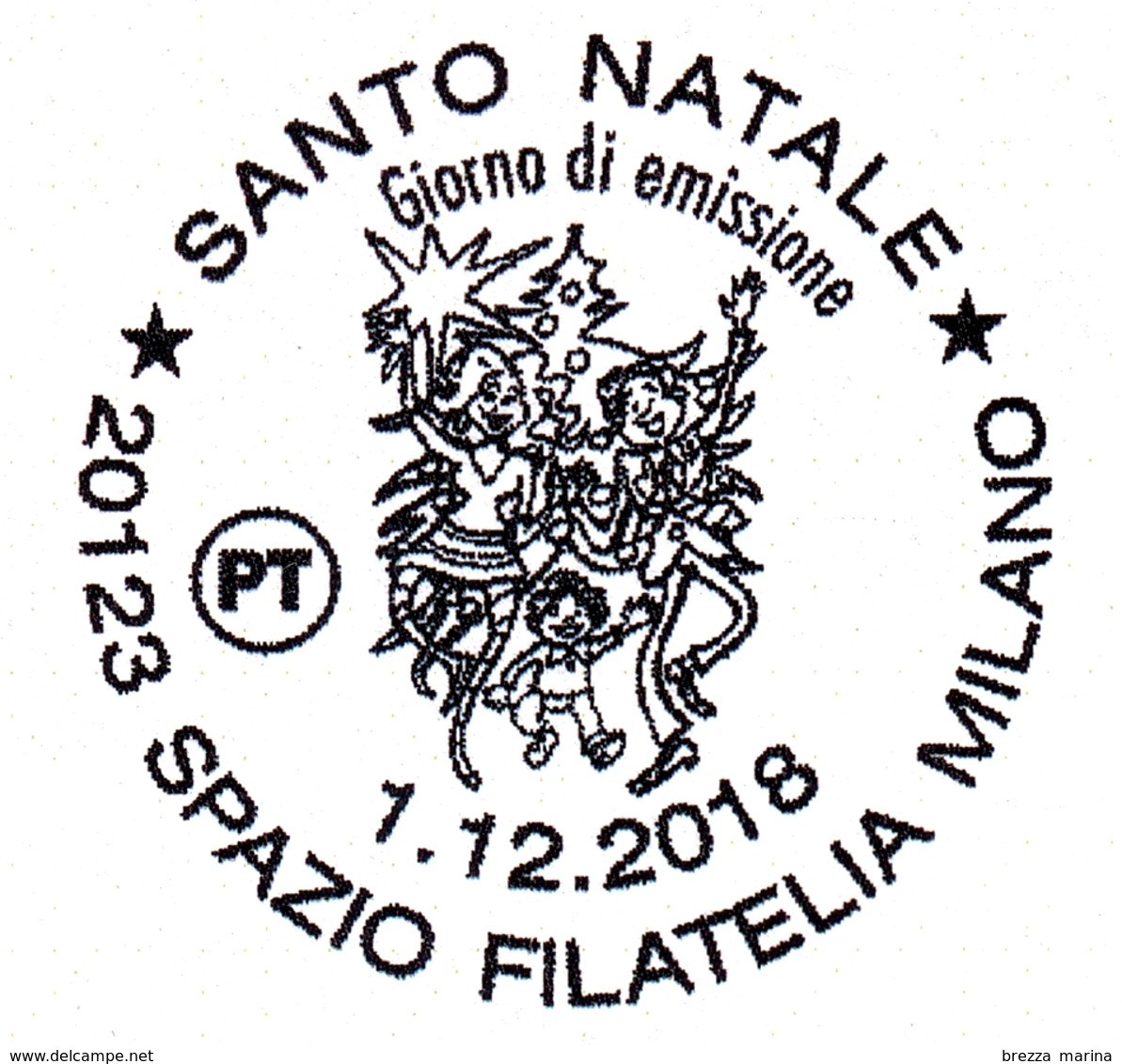 Nuovo - MNH - ITALIA - 2018 - Natale - Grafico - Famiglia E Albero Di Natale - B - 2011-20: Neufs