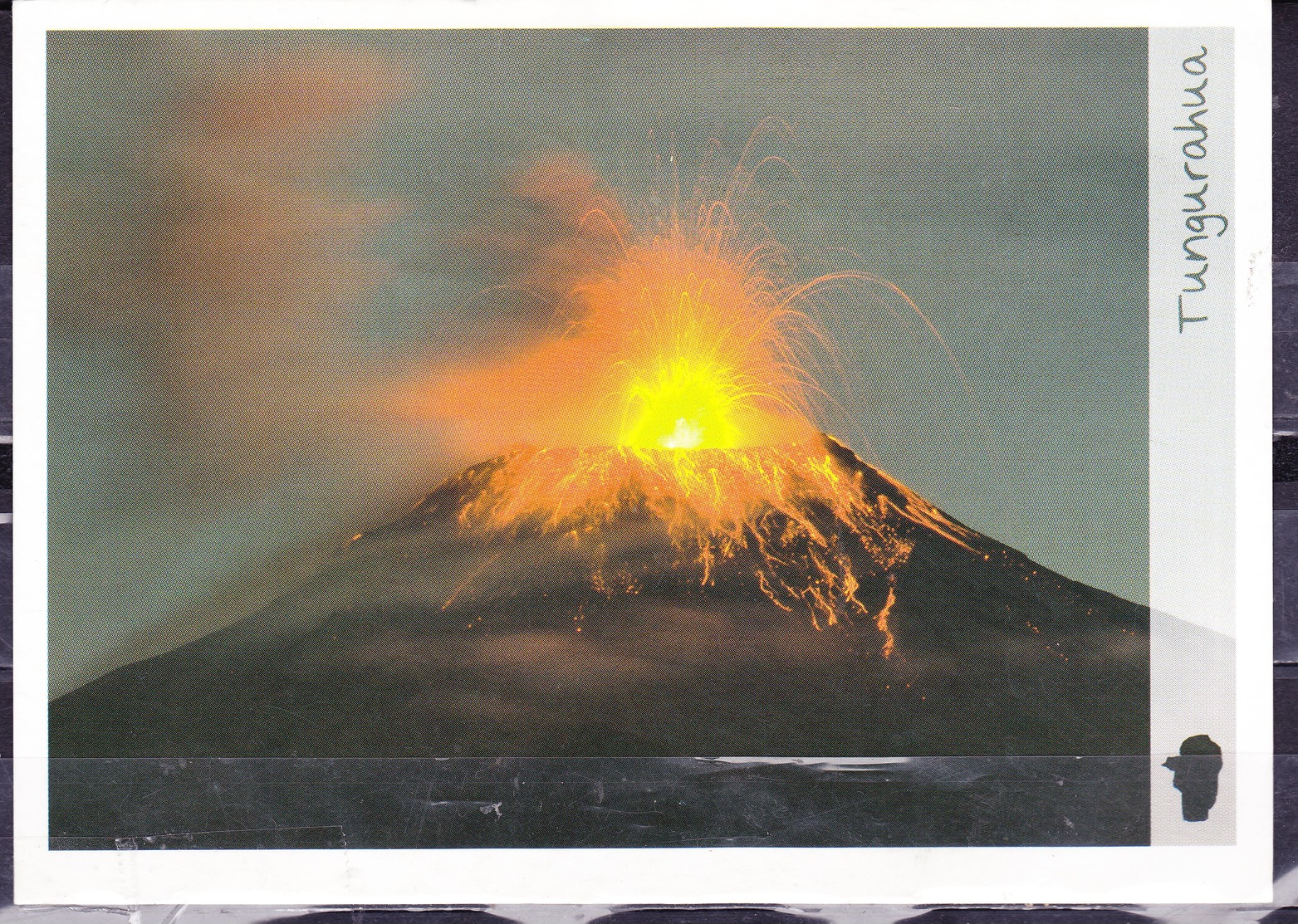 ECUADOR 2012 POSTAL STATIONARY TUNGURAHUA VOLCANO IN ERUPTION MNH - Equateur