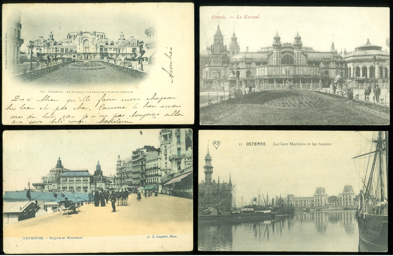 Beau Lot De 60 Cartes Postales De Belgique  Ostende  Mooi Lot Van 60 Postkaarten Van Oostende - 60 Scans - 5 - 99 Postkaarten