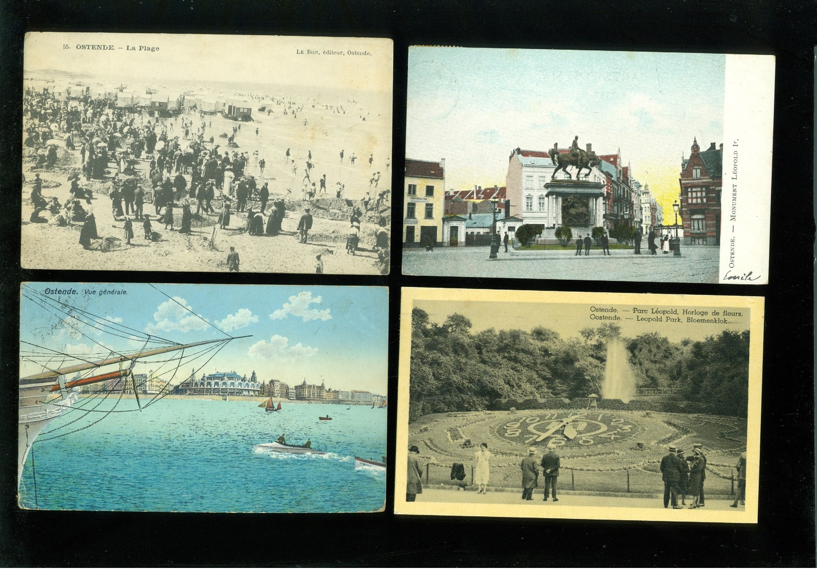 Beau lot de 60 cartes postales de Belgique  Ostende  Mooi lot van 60 postkaarten van Oostende - 60 scans