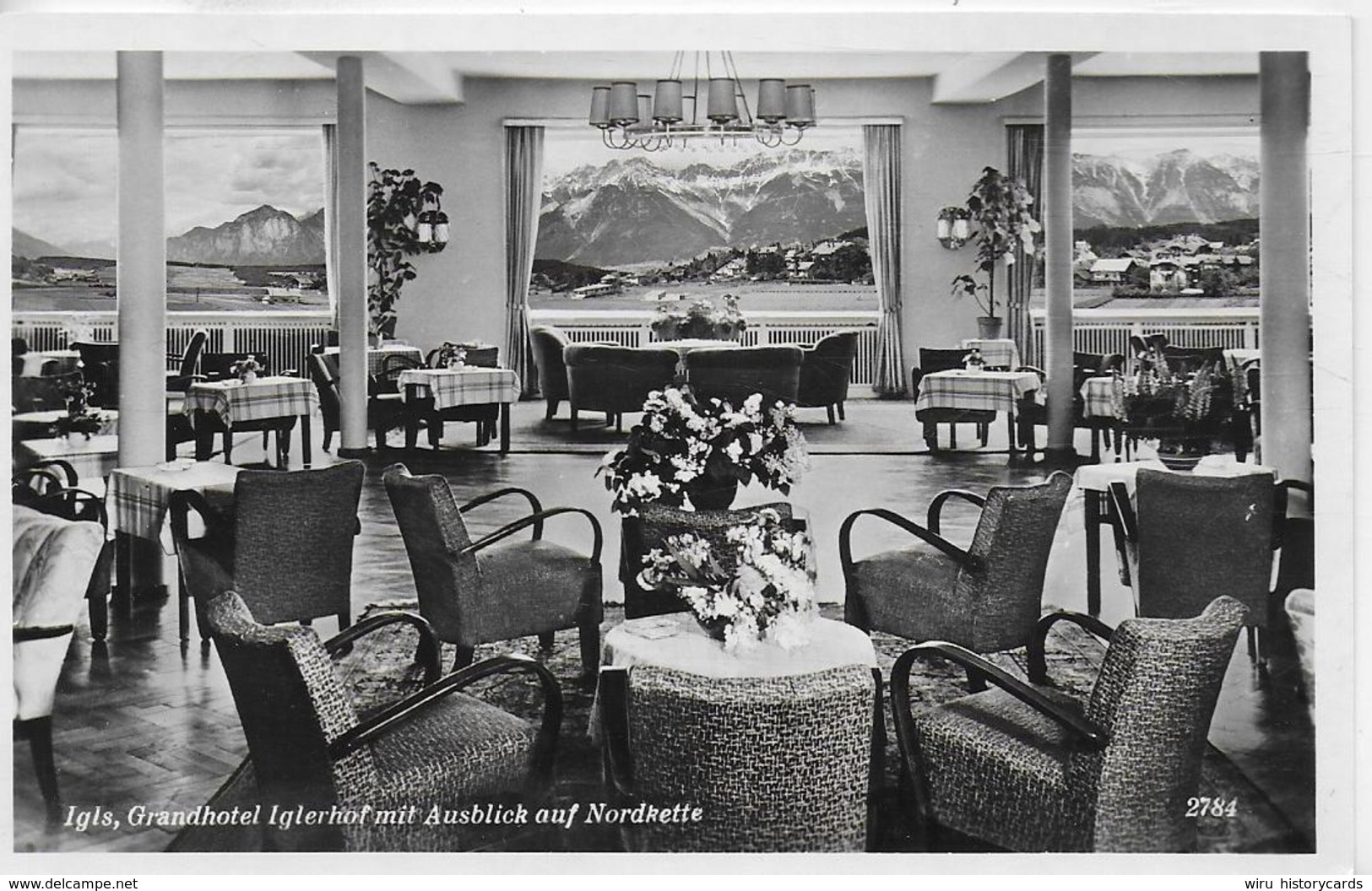 AK 0128  Igls - Grandhotel Iglerhof / Ausblick Auf Nordkette / Verlag Chizzali Um 1940-50 - Igls