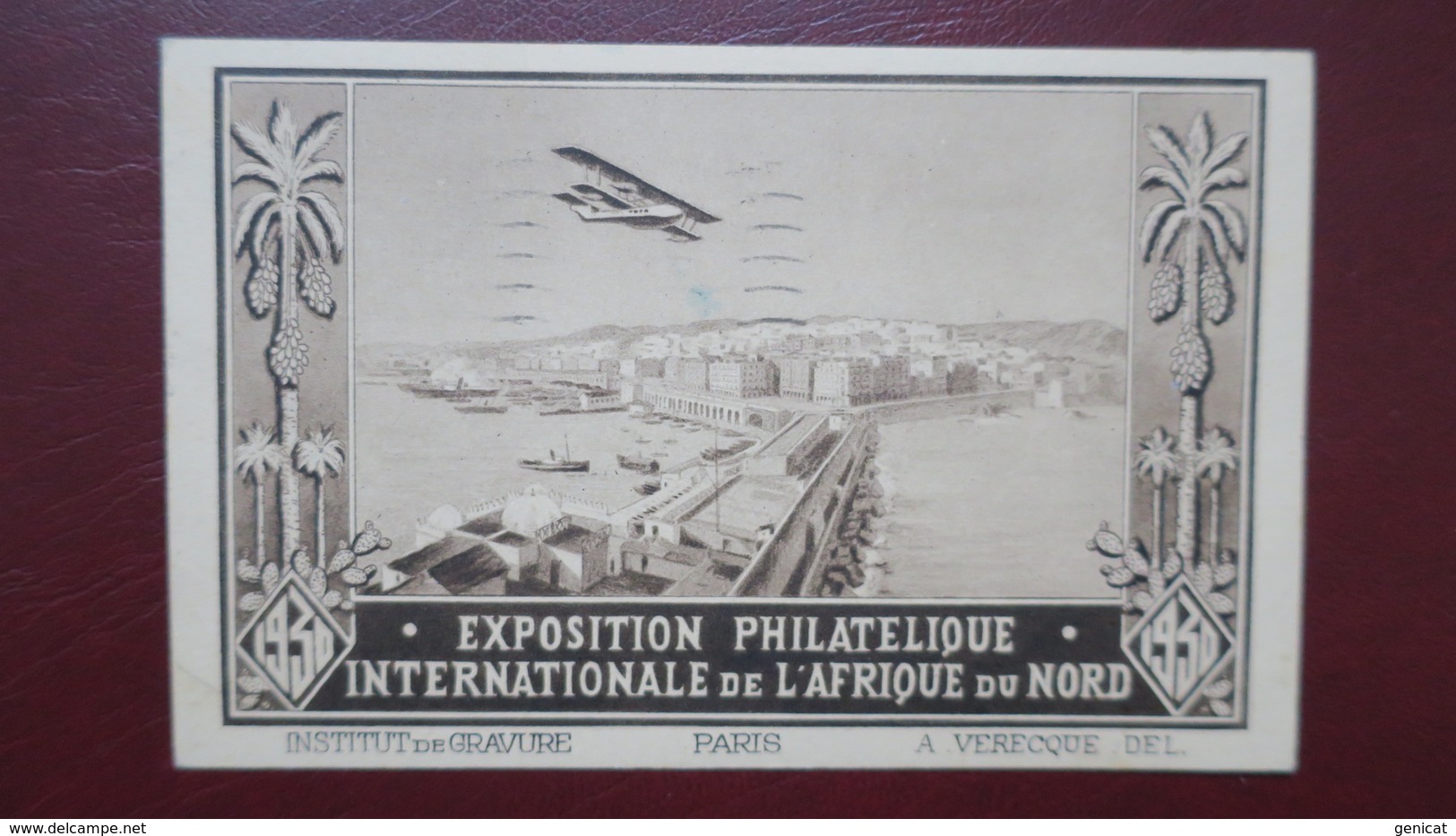 Algerie Carte Expo Aerogramme Officiel De L'EPLAN N° 47 Pour Le Havre Griffe "Mauvais Temps Départ Reporté" - Covers & Documents