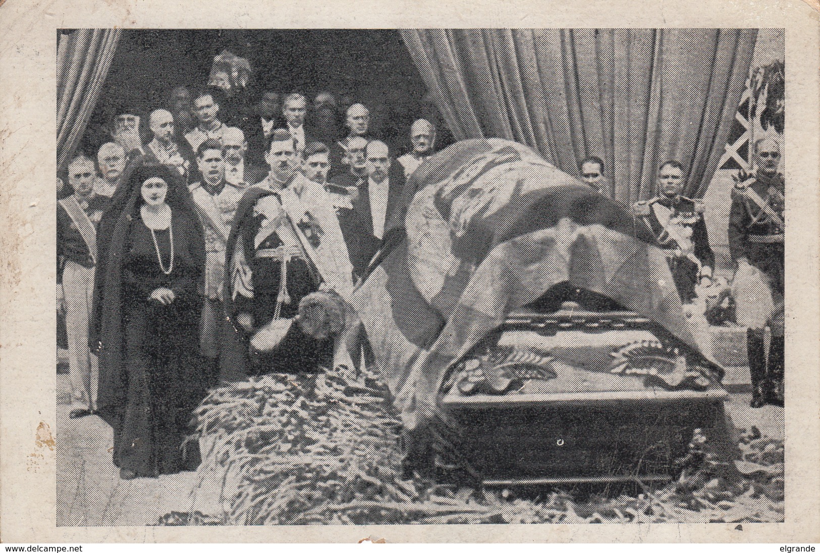 Old Postcard Funeraliile Reginei Maria - Roumanie