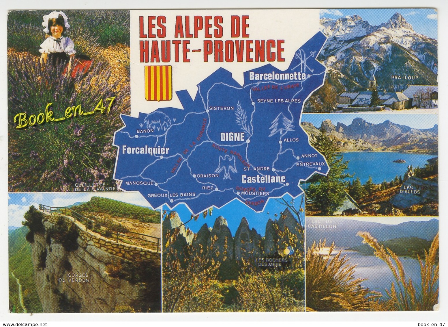 {79243} 04 Alpes De Haute Provence , Carte Et Multivues - Cartes Géographiques