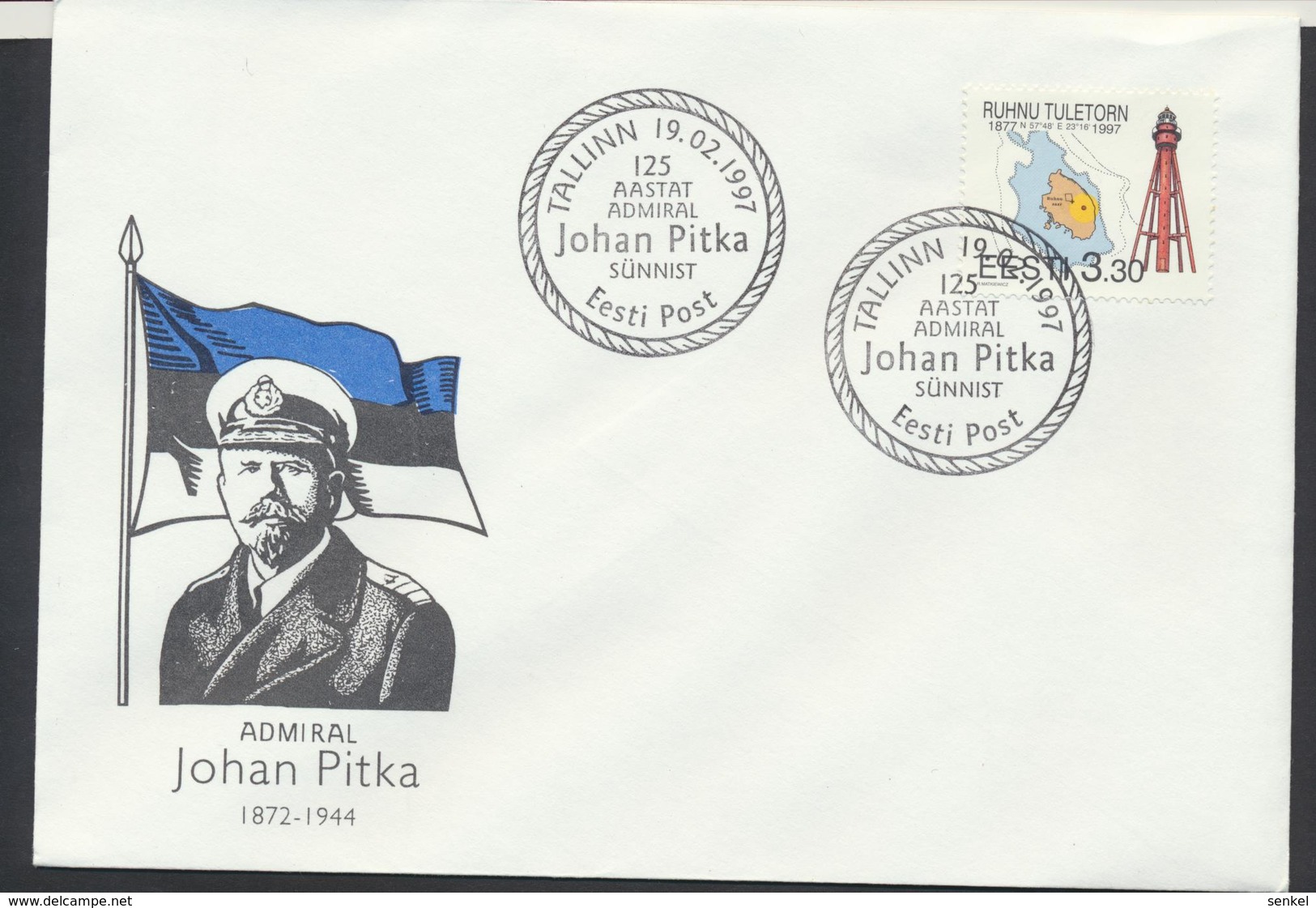 57-929 Estonia Pitka Cover 19.02.1997 - Estonie