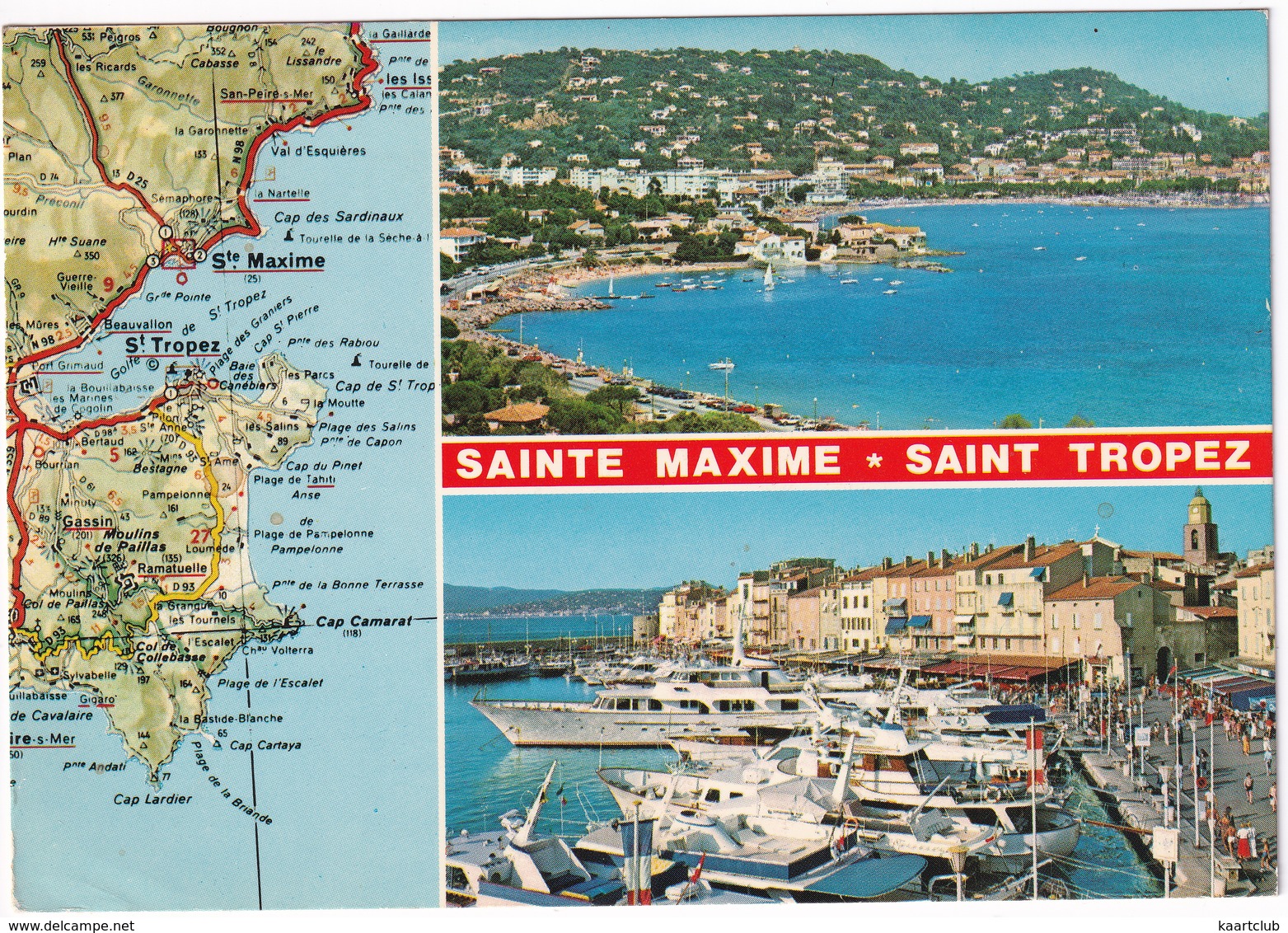 Sainte Maxime * Saint Tropez - D'après Carte Michelin  No. 84 - (La Cote D'Azur Varoise, France) - Saint-Maximin-la-Sainte-Baume