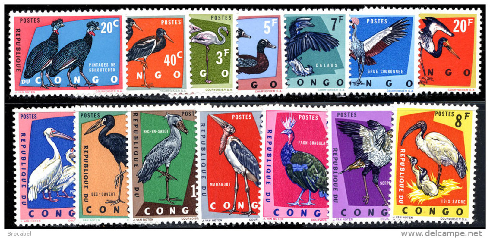 Congo 0481/94**  Oiseaux  MNH - Autres & Non Classés