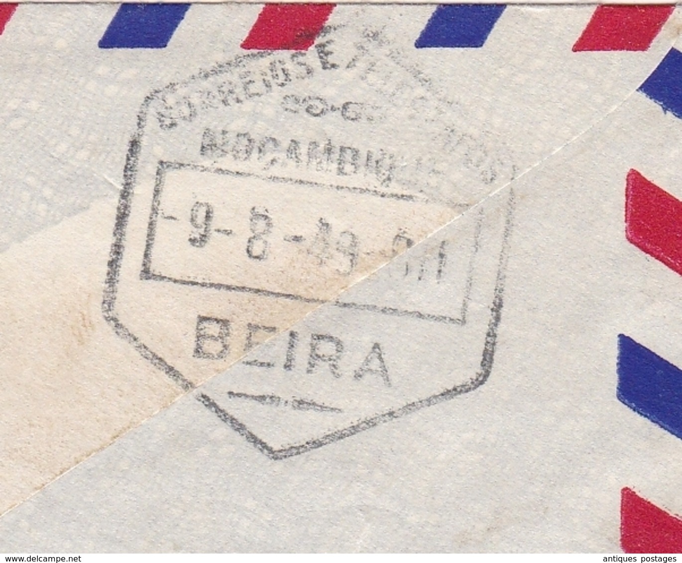 Lettre 1949 Beira Moçambique Mozambique Zurich Suisse Suissa Switzerland - Mozambique