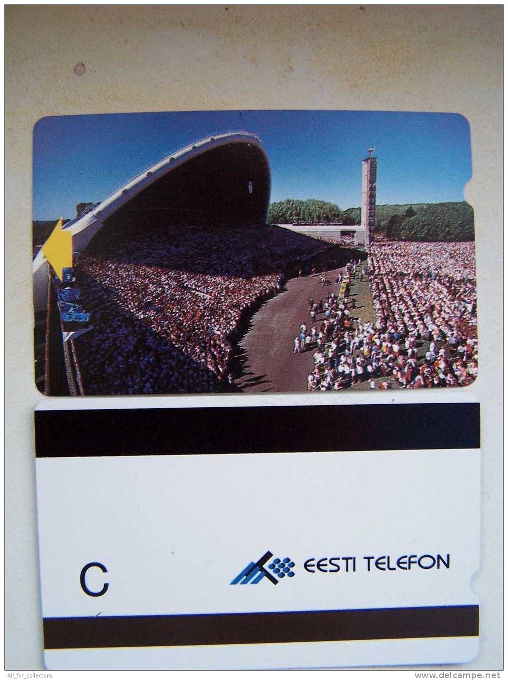 Lot Of X10 The Same Phone Cards 1994 SONG FESTIVAL Carte "C" Tirage 10.000 Alcatel Magnetic  From Estonie Estland - Estonia