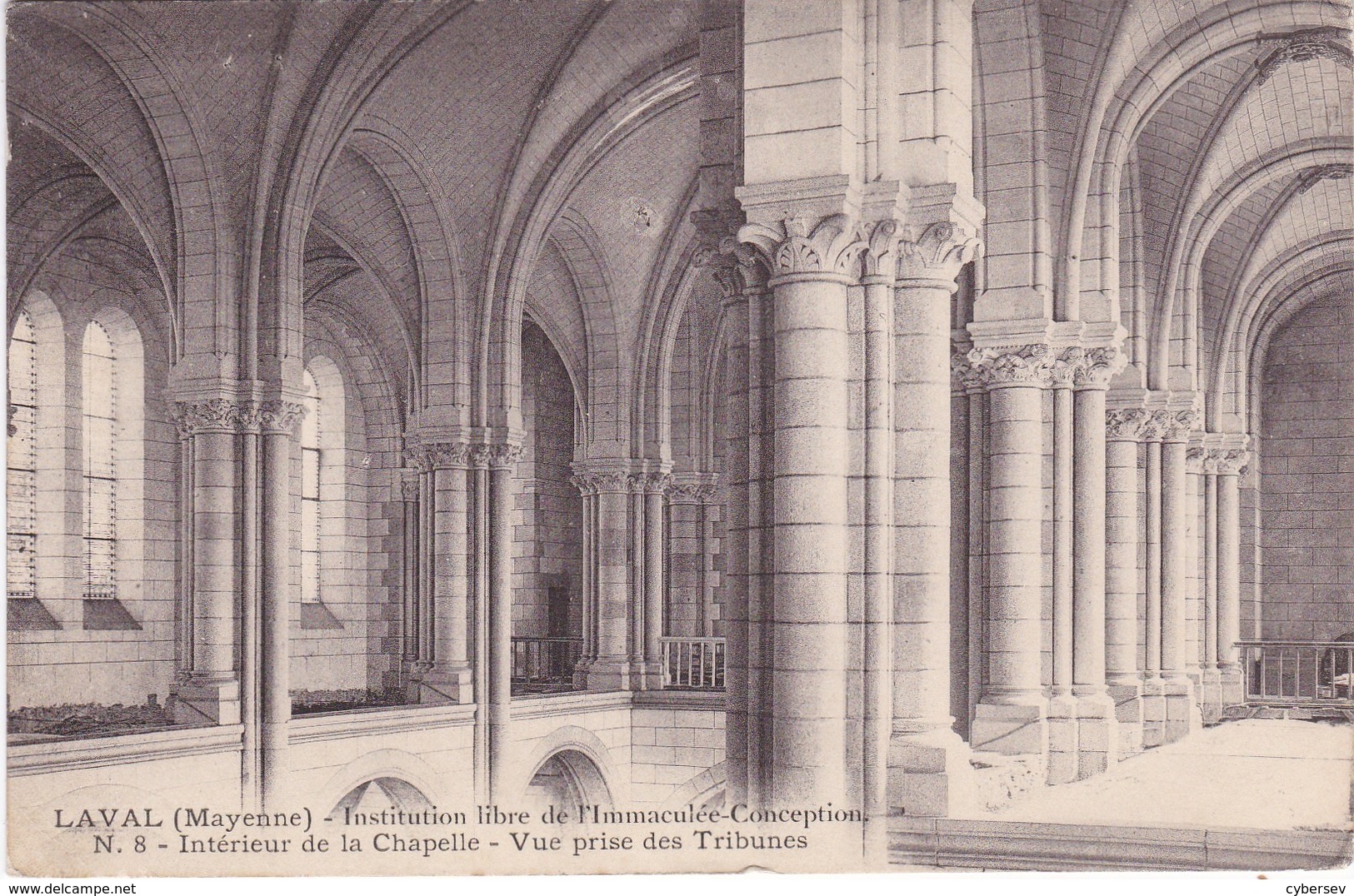 LAVAL - Institution Libre De L'Immaculée Conception - Intérieur De La Chapelle - Vue Prise Des Tribunes - Laval