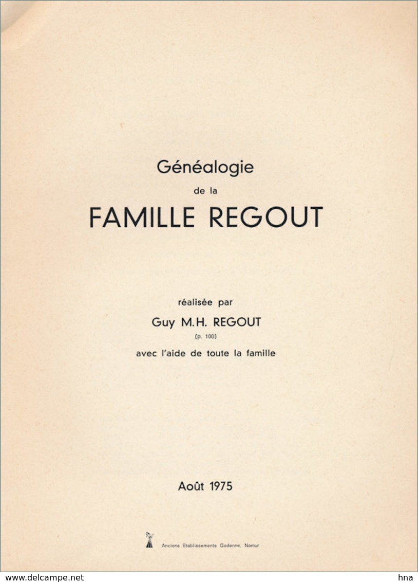 Généalogie Regout, Originaire De Maestricht - Biographie