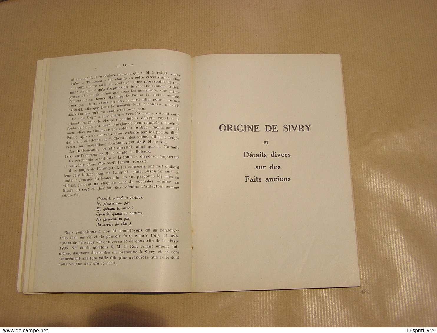 SIVRY Avant la Guerre , Aux Journées des 25 et 26 Août 1914 Souvenirs de Sivry Nicaise Régionalisme Hainaut Rance 14 18