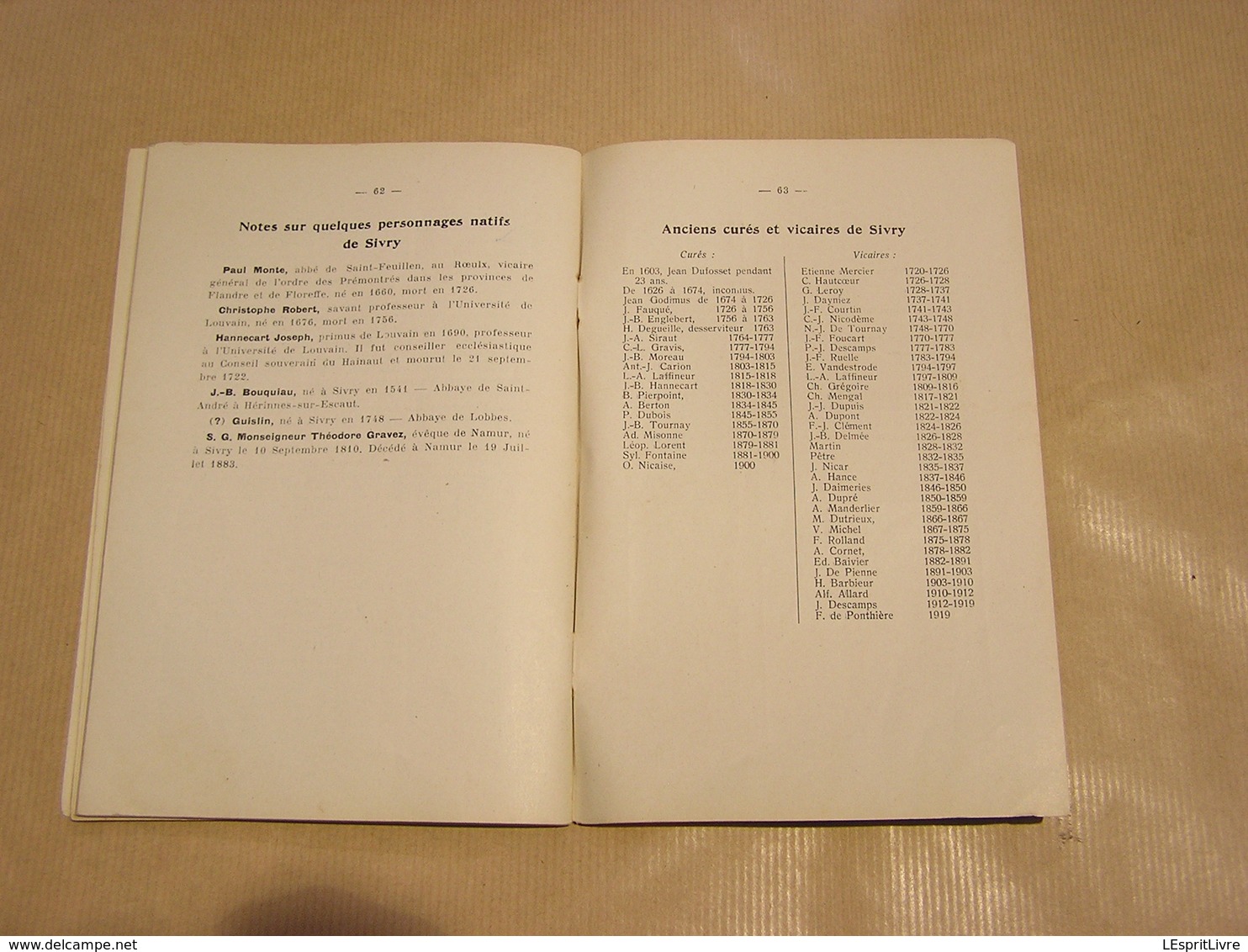 SIVRY Avant la Guerre , Aux Journées des 25 et 26 Août 1914 Souvenirs de Sivry Nicaise Régionalisme Hainaut Rance 14 18