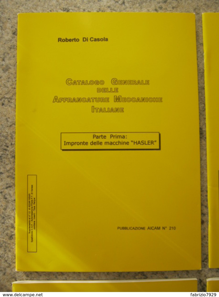 WL ITALIA - AFFRANCATURE MECCANICHE EMA METER AICAM - CATALOGO GENERALE 8 VOLUMI TOTALE 250 PAGINE - Macchine Per Obliterare (EMA)