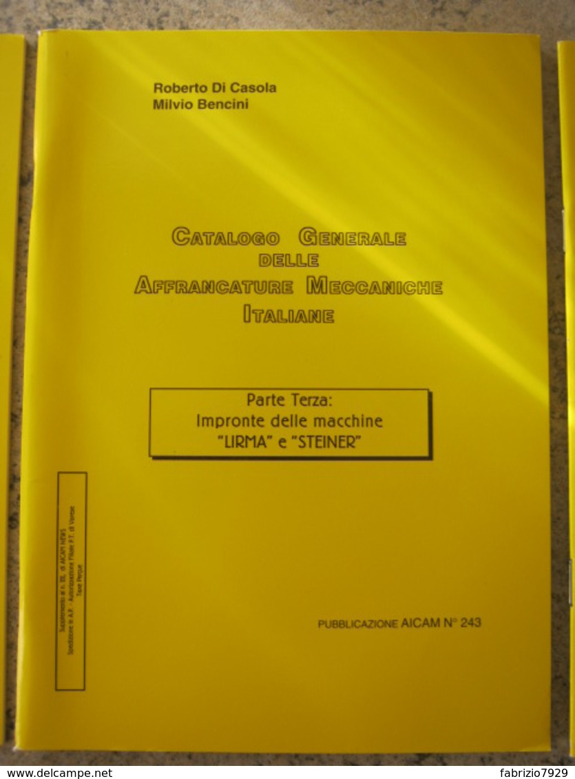 WL ITALIA - AFFRANCATURE MECCANICHE EMA METER AICAM - CATALOGO GENERALE 8 VOLUMI TOTALE 250 PAGINE - Macchine Per Obliterare (EMA)