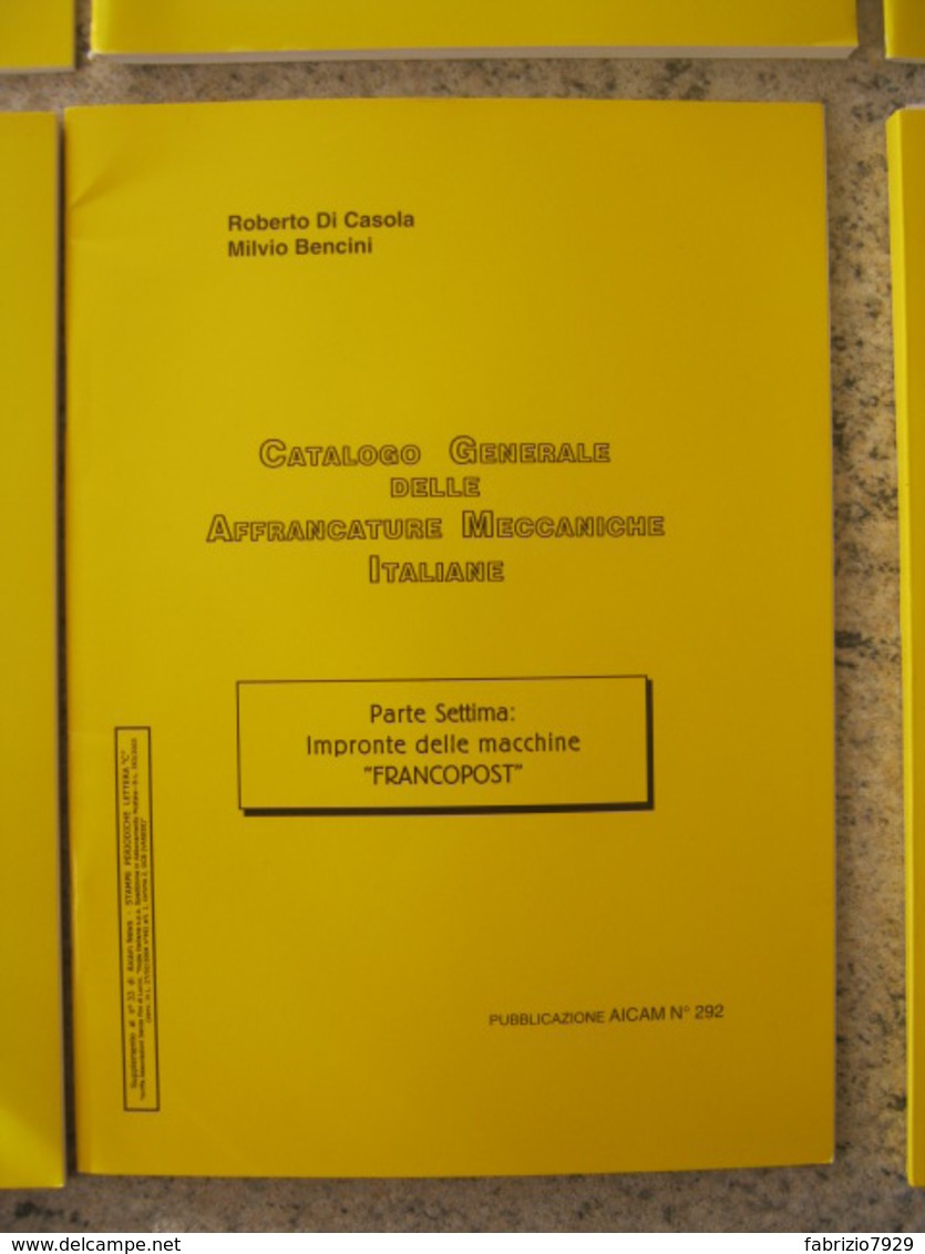 WL ITALIA - AFFRANCATURE MECCANICHE EMA METER AICAM - CATALOGO GENERALE 8 VOLUMI TOTALE 250 PAGINE