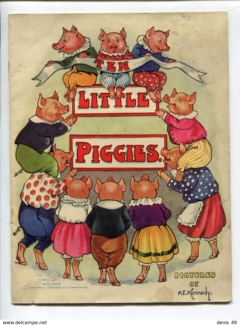 Ten Little Piggies (1925) Kennedy - Geïllustreerde Boeken