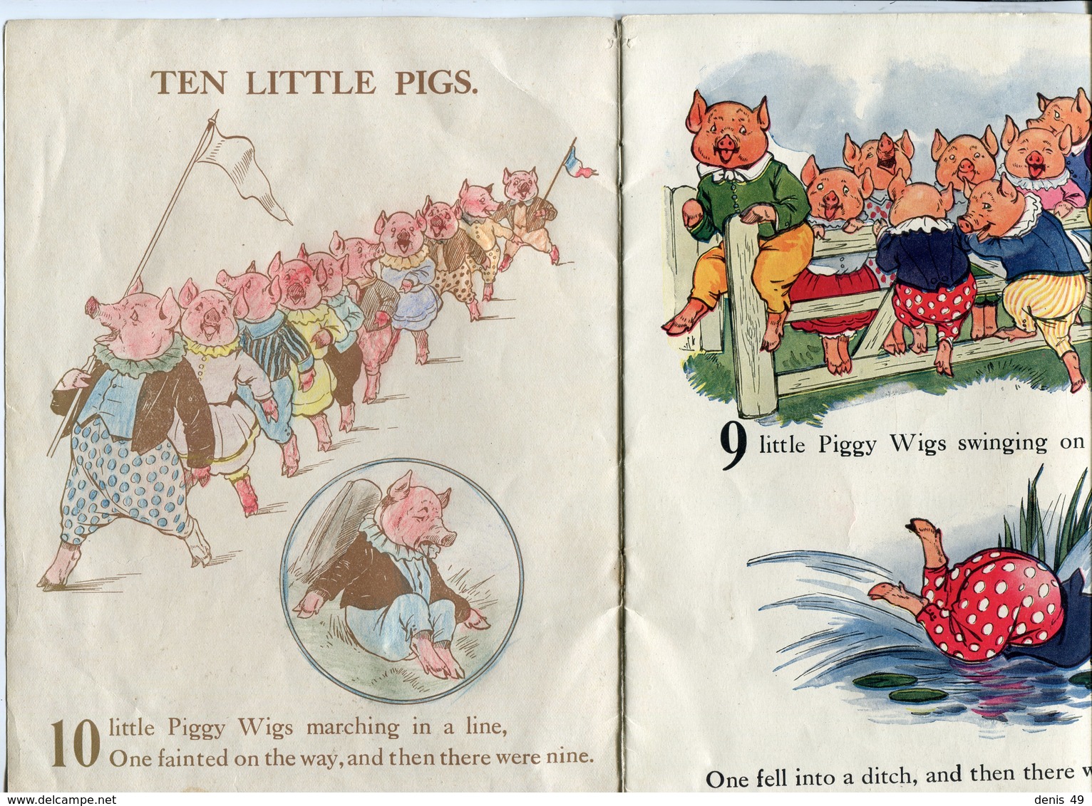 Ten Little Piggies (1925) Kennedy - Geïllustreerde Boeken