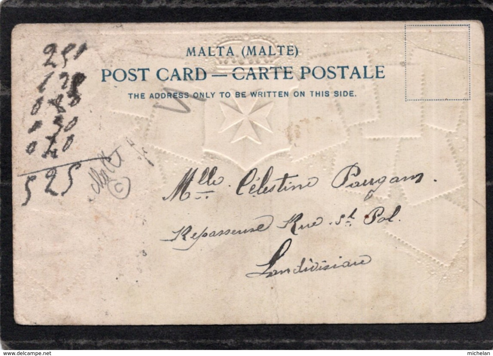 CPA GAUFREE    MALTE---REPRESENTION DE TIMBRES DE MALTE - Malte