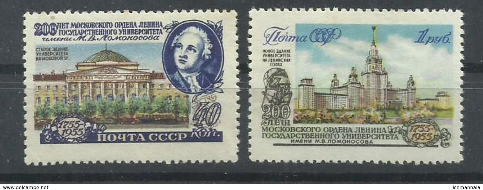 RUSIA   YVERT   1734/35  MH  * - Nuevos